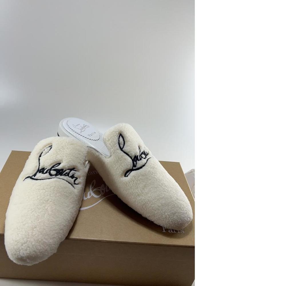 Womens 39.5 Donna Coolito Flat Mules Faux Fur Shearling Slippers e525